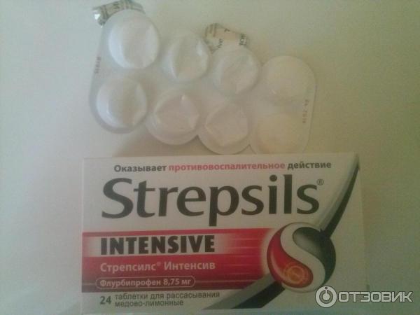 Таблетки для рассасывания Strepsils Intensive фото