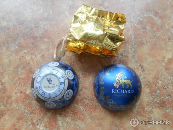 Чай черный цейлонский листовой Richard christmas clocks фото