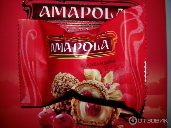 Конфеты Amapola Клюква и ваниль фото