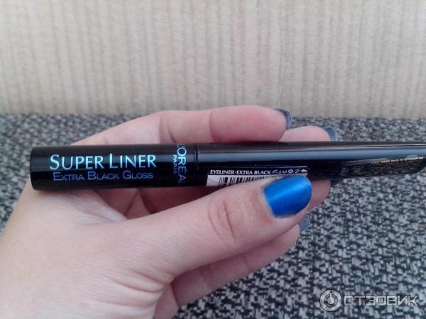 Подводка для глаз L'Oreal Super Liner Угольный блеск (Carbon gloss) фото