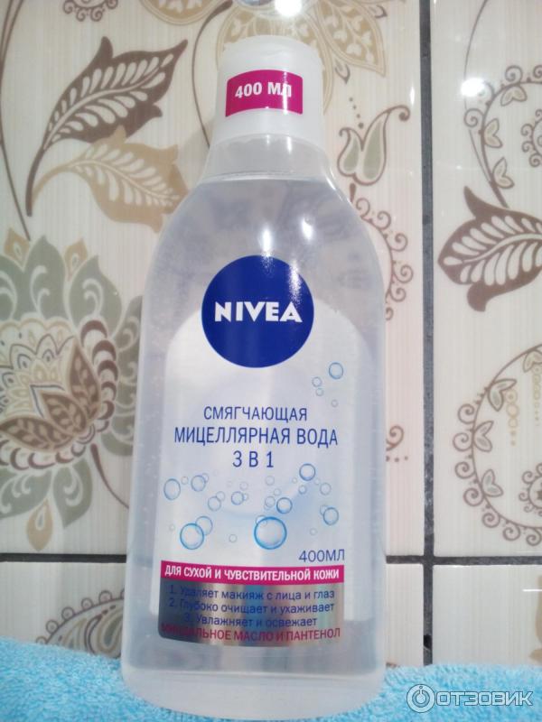 Смягчающая мицеллярная вода Nivea 3 в 1 фото