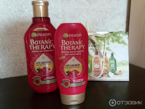 Серия по уходу за волосами Botanic Therapy Garnier Аргановое масло и клюква фото