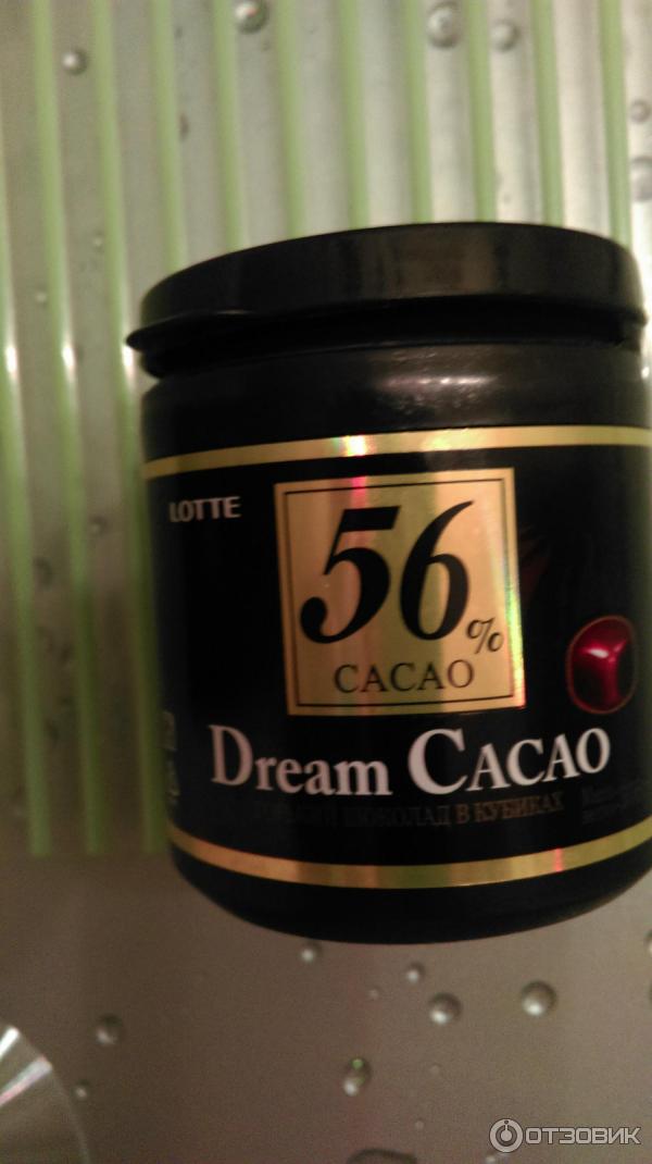 Шоколад Lotte Dream Cacao в кубиках 56% фото