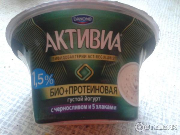 Йогурт Danone Активиа Био+Протеиновая густой фото