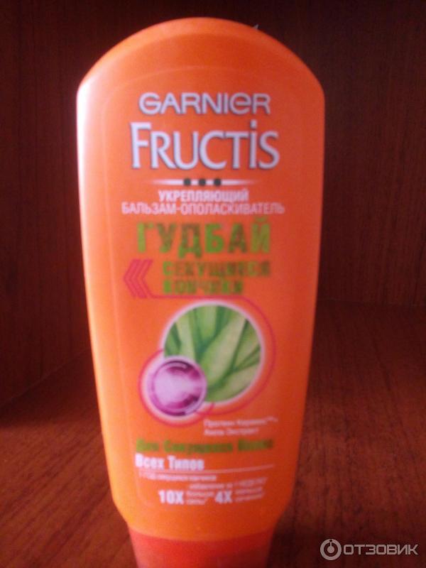 Укрепляющий бальзам-ополаскиватель для волос Garnier Fructis Гудбай секущиеся кончики фото