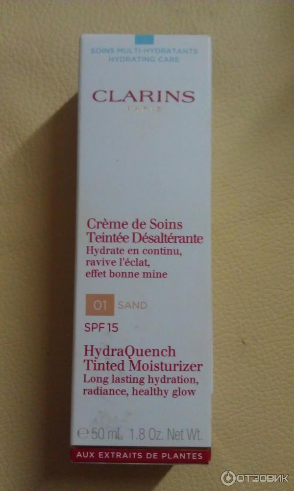 Увлажняющий тонирующий крем Clarins Hydra Quench Tinted Moisturizer SPF 15 фото