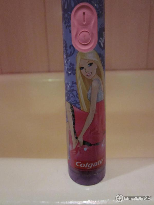 Детская электрическая зубная щетка Colgate Barbie фото