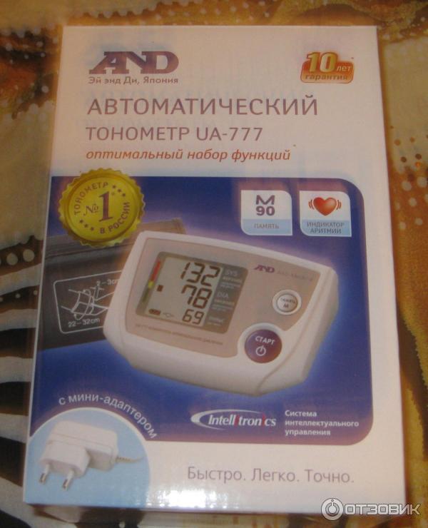 Тонометр автоматический A&D Medical UA-777 фото