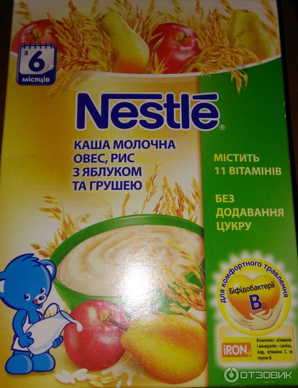 Каша молочная Nestle Овес, рис, яблоко и груша фото