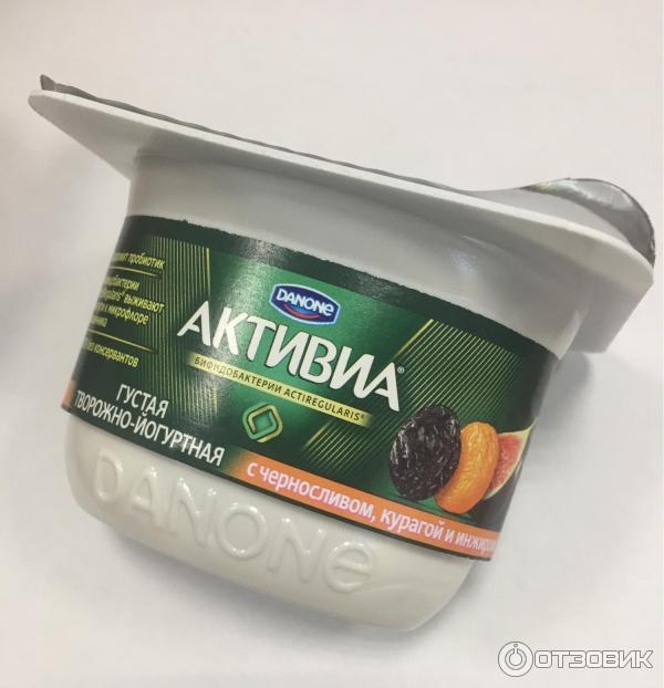 Danone Активиа густая творожно-йогуртная с черносливом фото