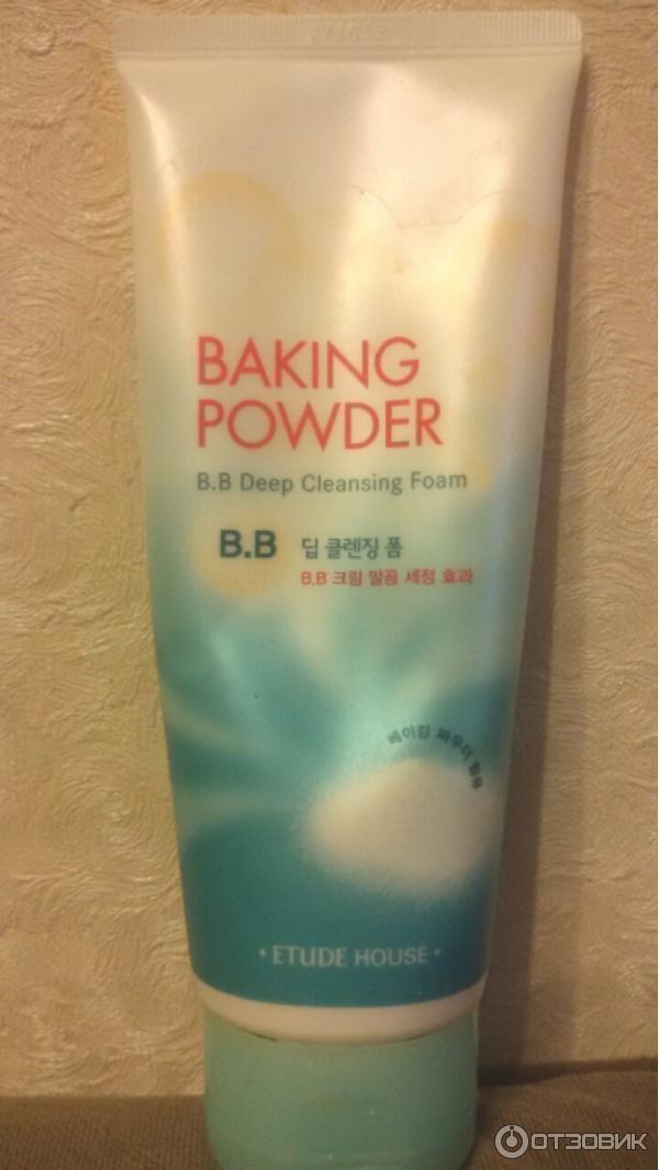 Очищающая пенка Etude House Baking Powder Pore&BB Deep Cleansing Foam фото