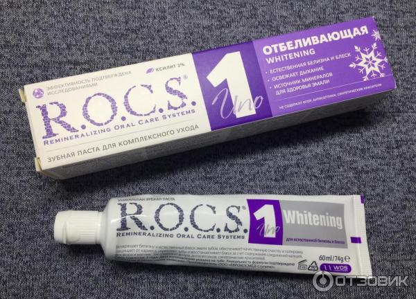 Зубная паста R.O.C.S. Uno Whitening фото