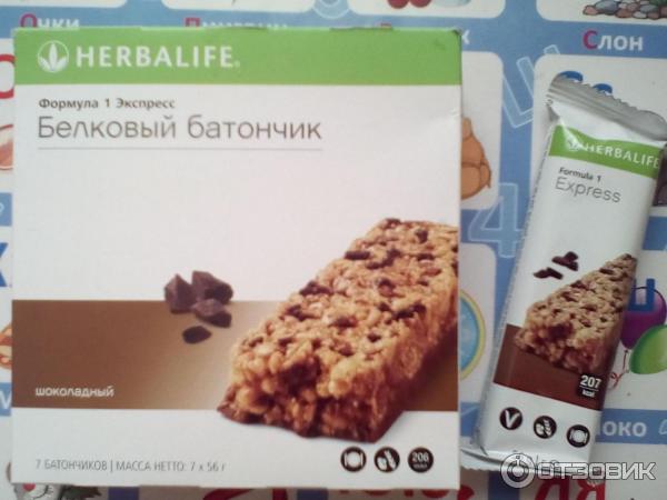 Белковый батончик Herbalife Формула 1 Экспресс фото