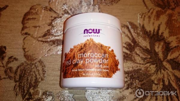 Глина Now Foods Solutions Moroccan red Clay Powder фото