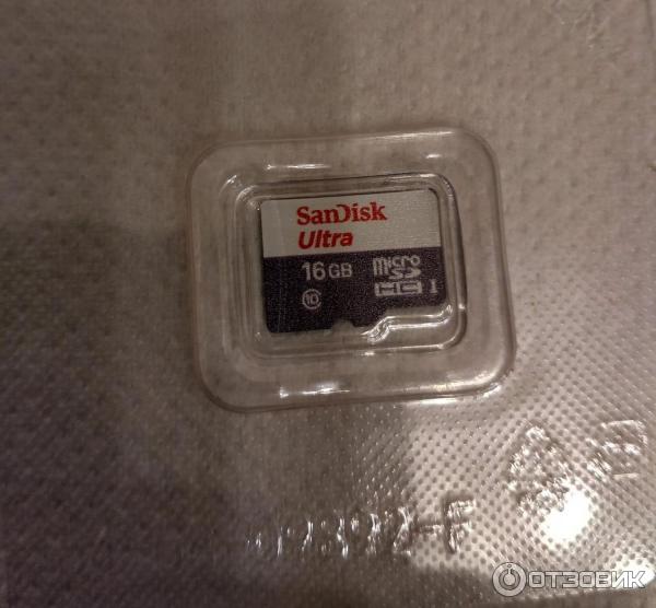 Карта памяти SanDisk Ultra microSDHC 16Gb Class10 фото