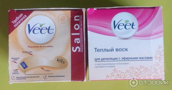 Теплый воск для депиляции Veet с эфирными маслами фото