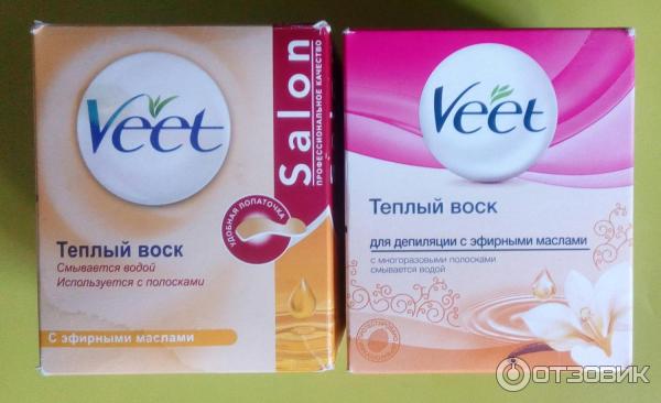 Теплый воск для депиляции Veet с эфирными маслами фото