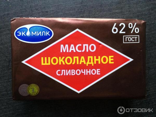 Масло шоколадное Экомилк 62% фото