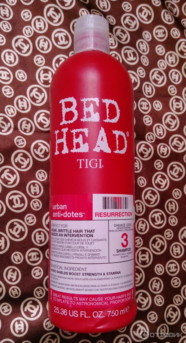 Шампунь Tigi Bed Head Resurrection Shampoo восстанавливающий для слабых ломких волос фото