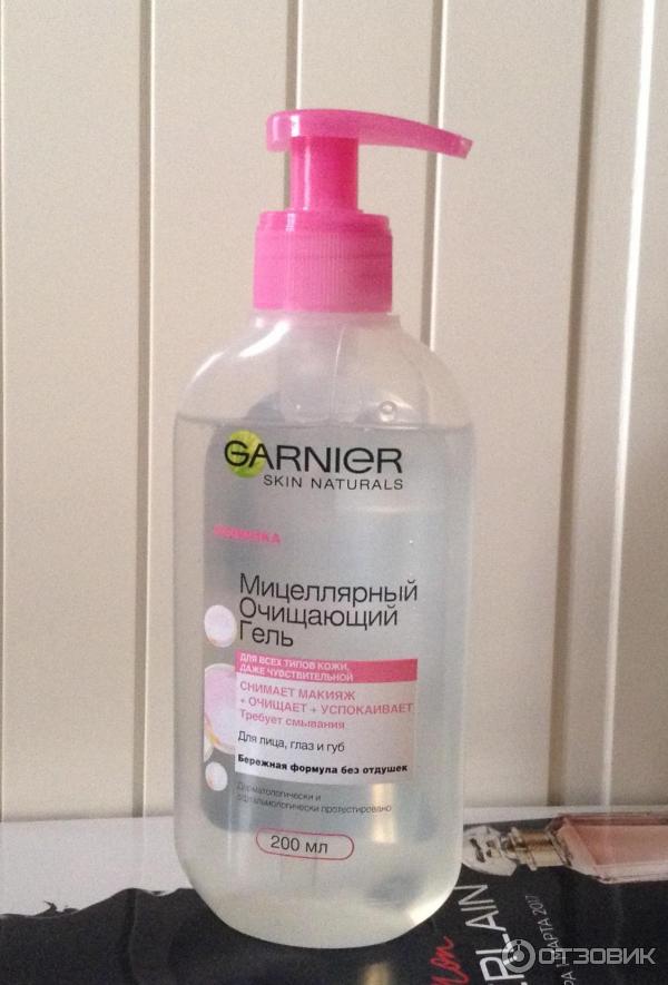 мицелярный очищающий гель Garnier