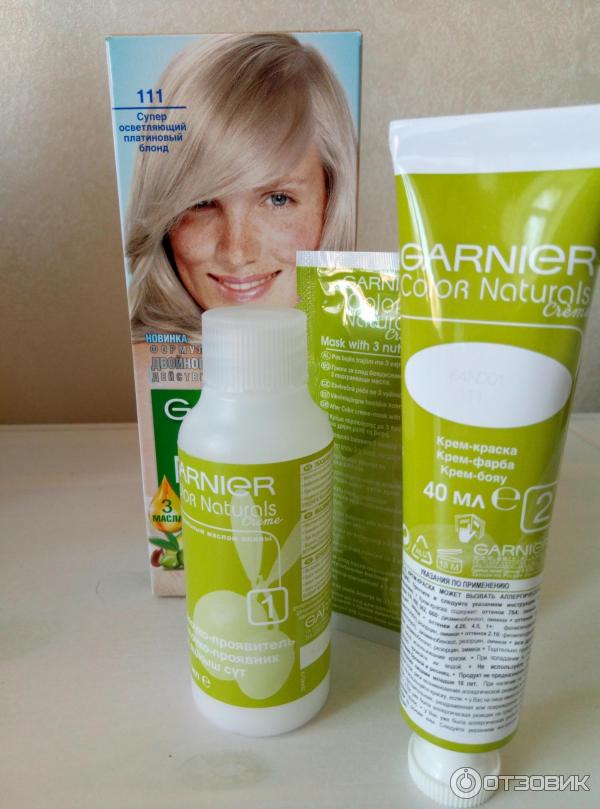 Garnier color naturals платиновый