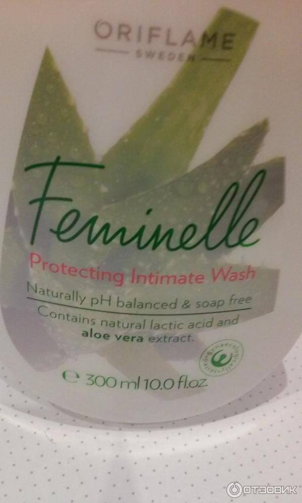 Очищающее средство для интимной гигиены Oriflame Feminelle Protecting Intimate Wash aloe vera фото