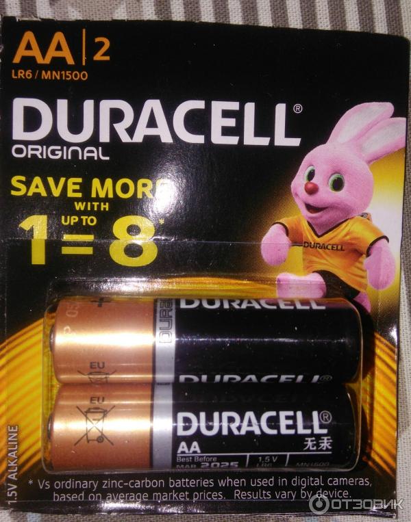 Батарейки Duracell AA LR6/MN1500 фото