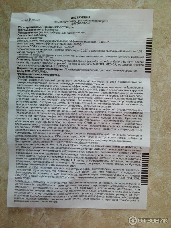 Эргоферон Инструкция По Применению Цена Таблетки Взрослым