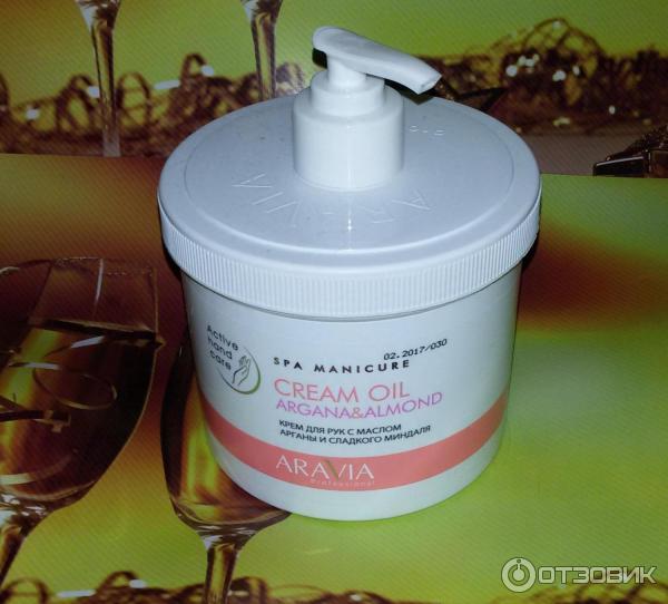 Крем для рук Aravia Professional Cream Oil с маслом арганы и сладкого миндаля фото