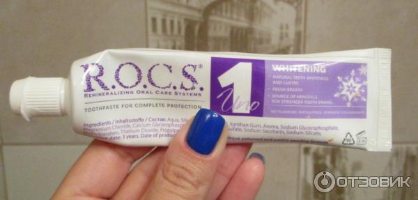 Зубная паста R.O.C.S. Uno Whitening фото