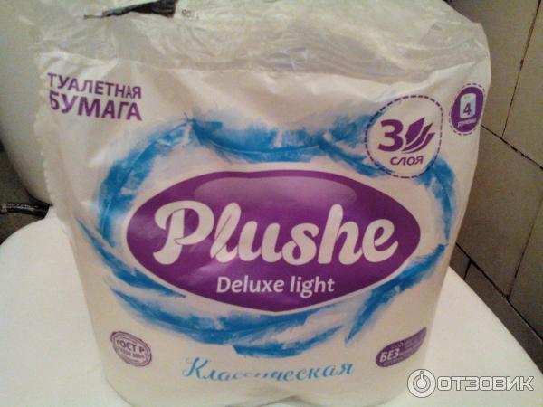 Туалетная бумага Plushe Deluxe light фото