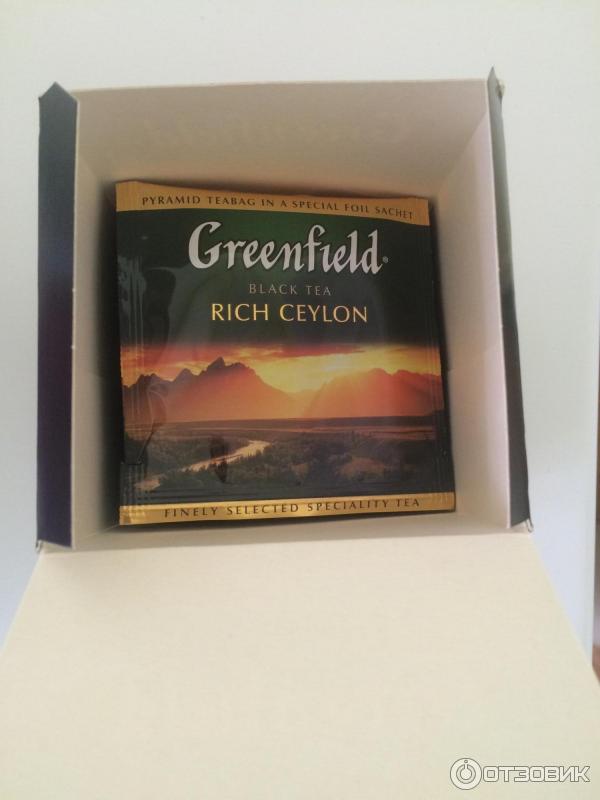 Чай Greenfield Rich Ceylon в пакетиках фото