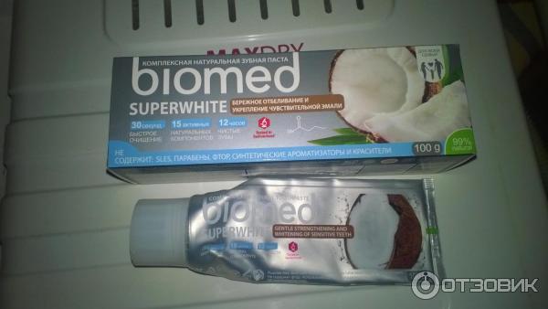 Зубная паста Biomed Superwhite с экстрактом кокоса фото