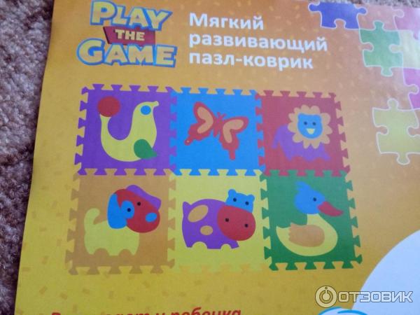 Мягкий развивающий пазл-коврик Play the Game фото