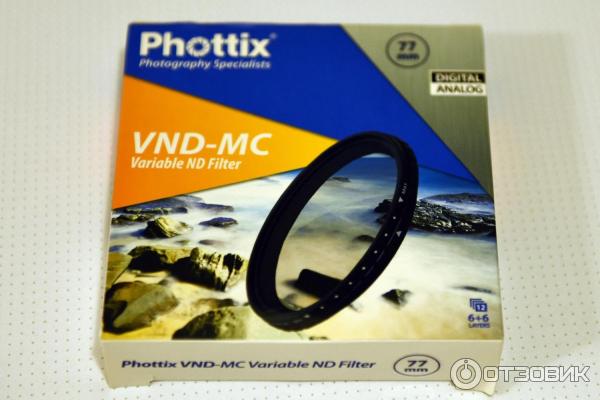 Регулируемый фильтр Phottix VND-MC Variable ND Filter 77 mm фото