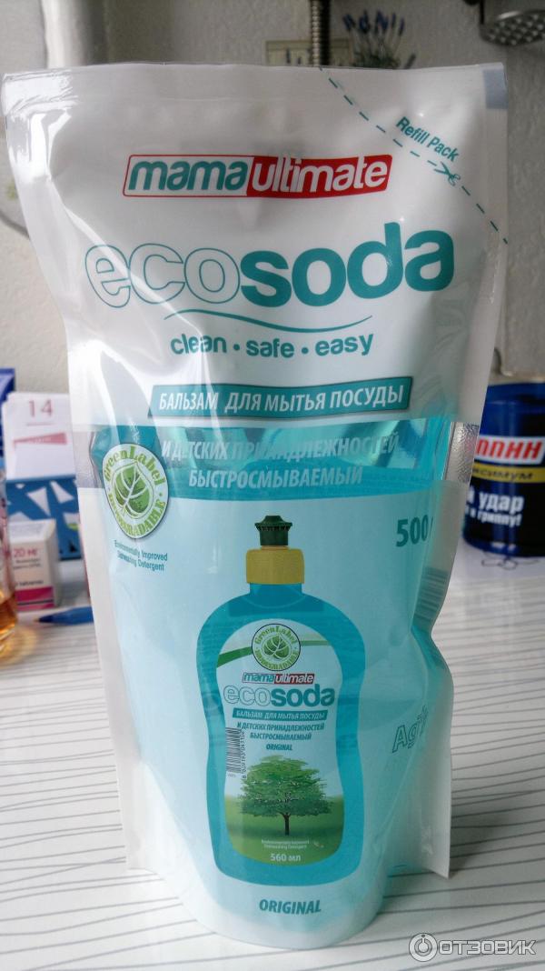 Бальзам для мытья посуды Mama Ultimate Ecosoda фото