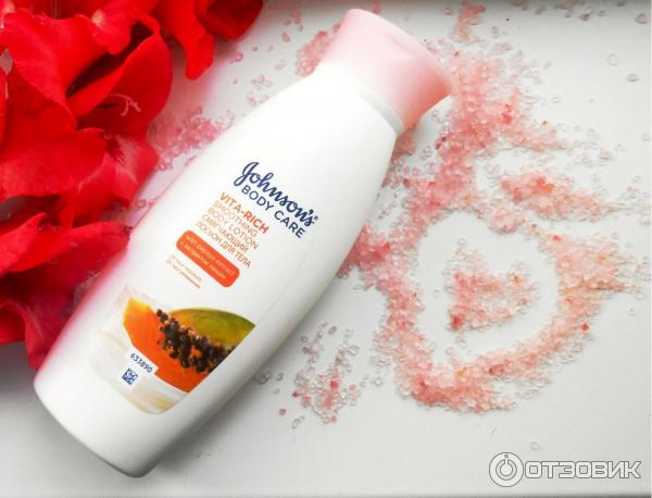 Смягчающий лосьон для тела Johnson's Body Care Vita-Rich Lotion с экстрактом папайи фото