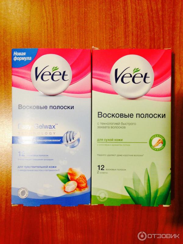 Восковые полоски Veet фото