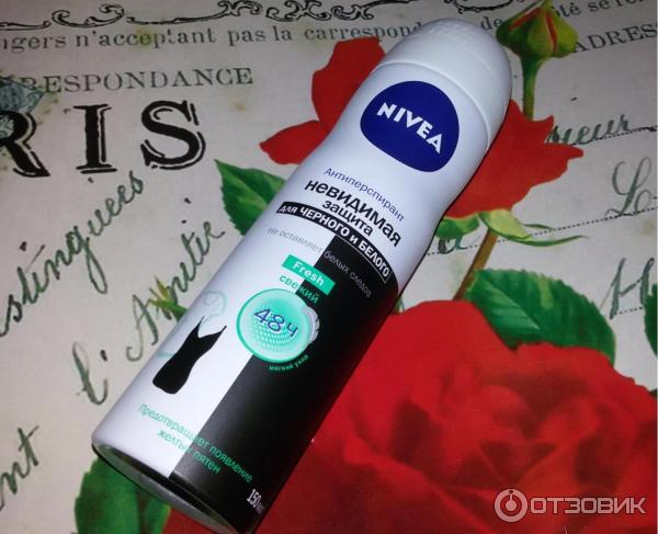 Дезодорант -антиперспирант Nivea Невидимая защита для черного и белого Fresh. фото