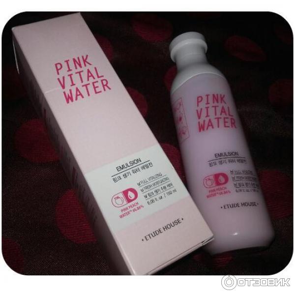 Увлажняющая эмульсия для лица Etude House Pink Vital Water Emulsion фото