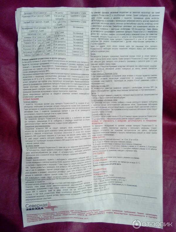 Отзыв о Таблетки Северная звезда "Розувастатин-СЗ" | Эффективное ...