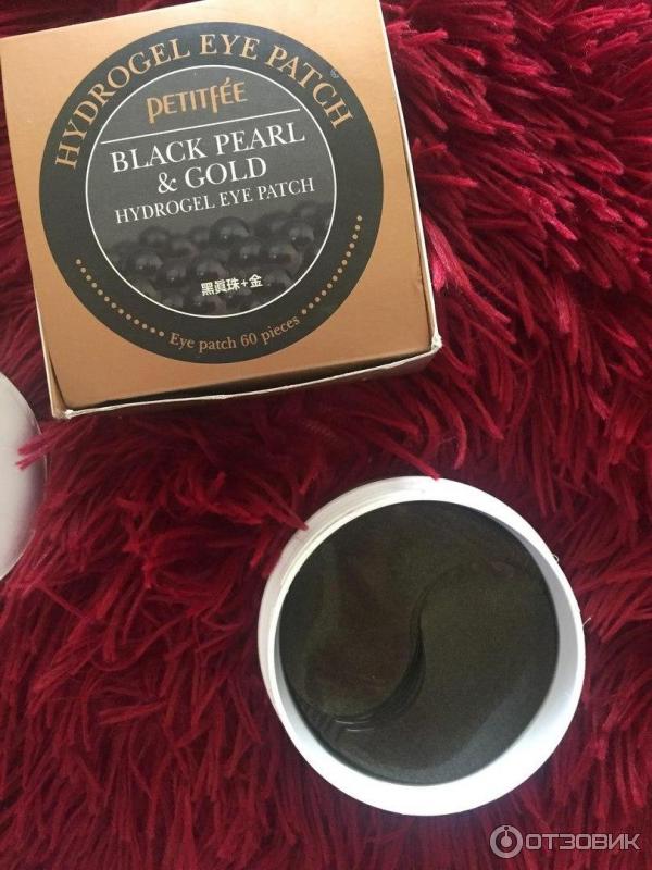 Гидрогелевые патчи для глаз Petitfee Black Pearl & Gold Hydrogel Eye Patch фото