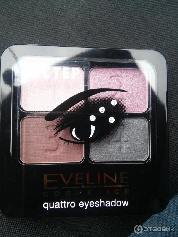 Тени для век Eveline Cosmetics Quattro Eye Shadow фото