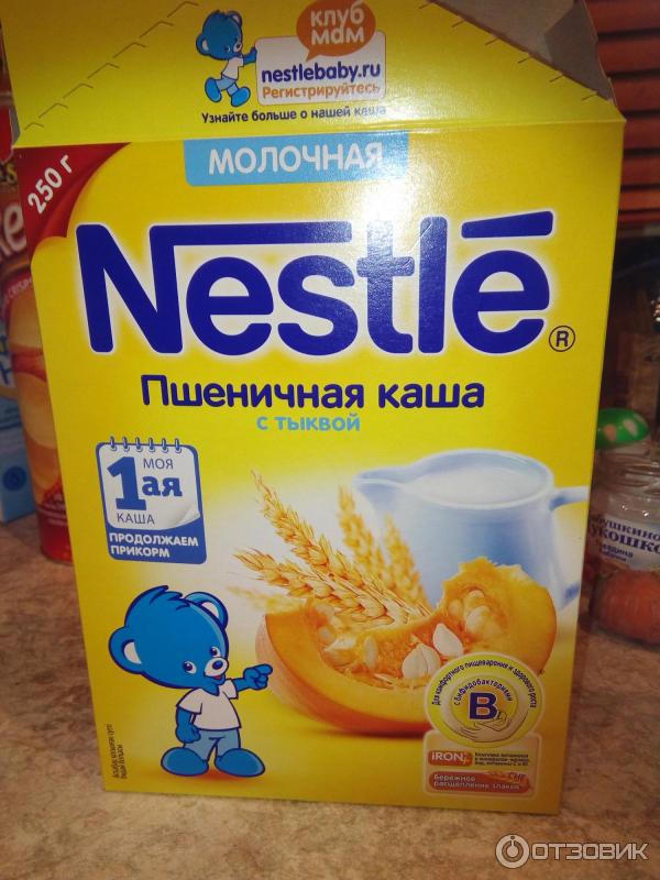 Каша Nestle молочная фото