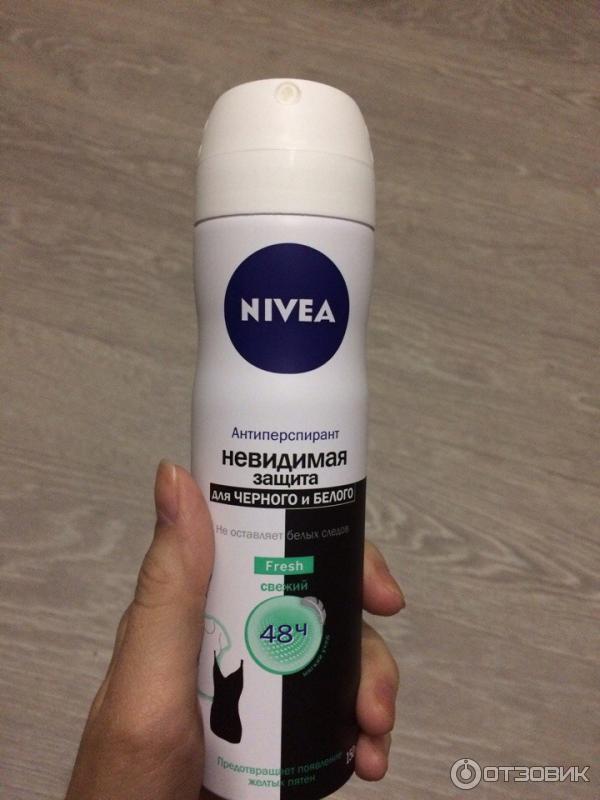 Антиперспирант аэрозоль Nivea Невидимая защита для черного и белого фото