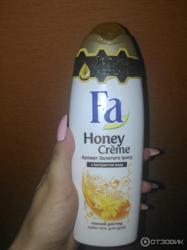 Крем - гель для душа Fa Honey Creme аромат золотого ириса фото