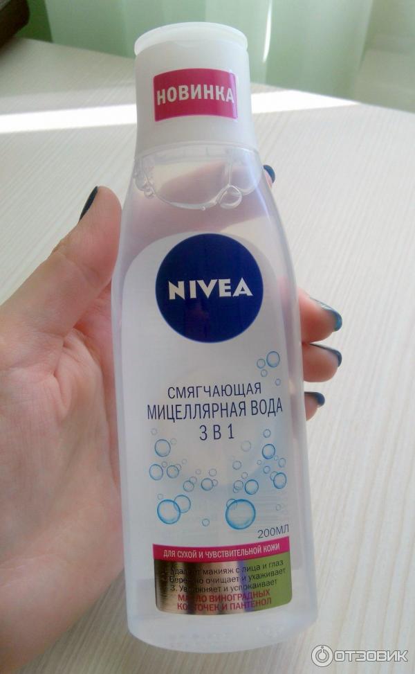 Смягчающая мицеллярная вода Nivea 3 в 1 фото