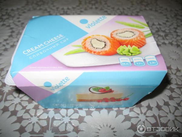 Сыр для ролл какой фото Отзыв о Сливочный сыр Карат Violette Cream Cheese для суши, чизкейков, соусов Де