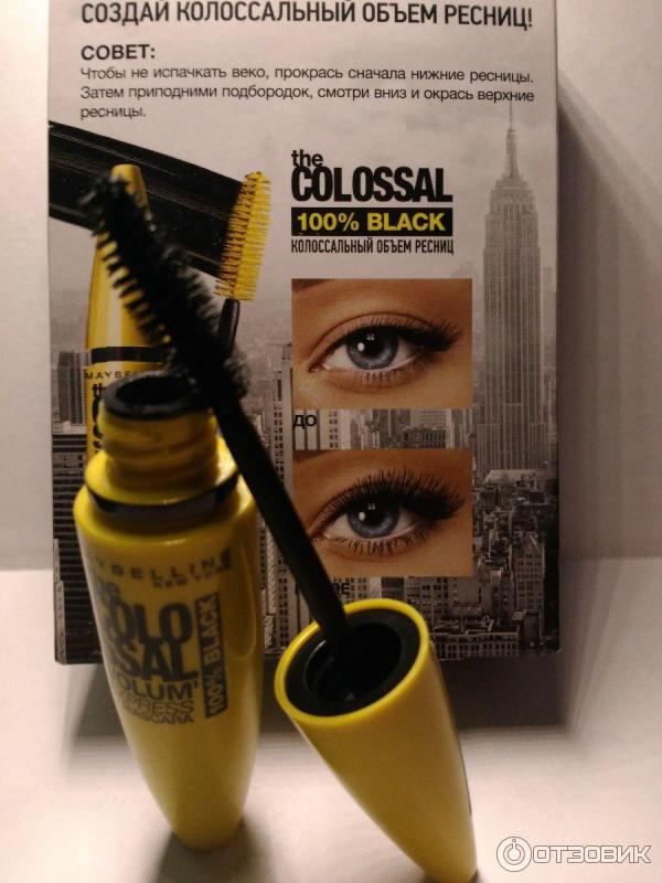 Tush dlia resnits MAYBELLINE The colossal volum express mascara 100 black