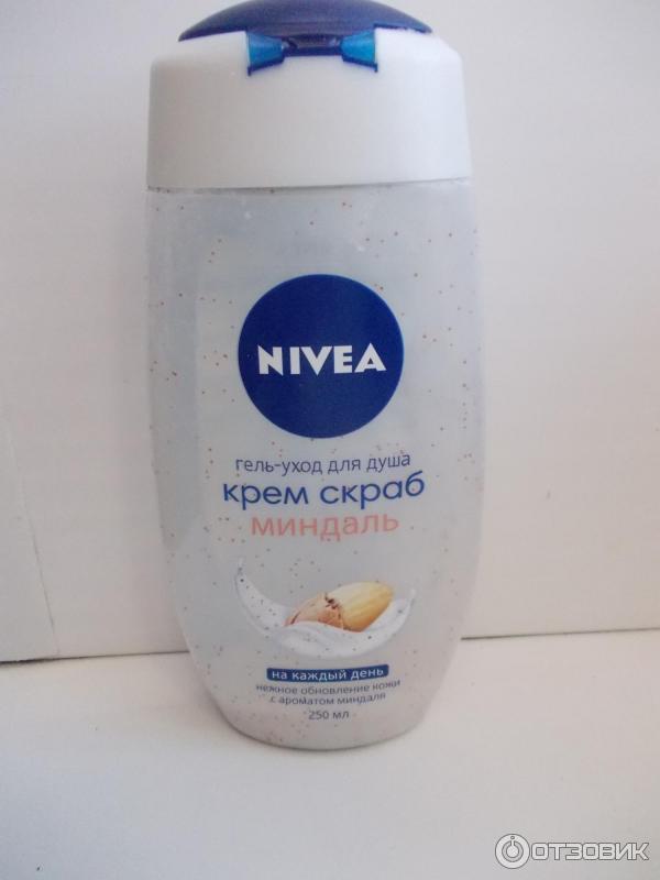 Гель-уход для душа Nivea Крем скраб миндаль фото